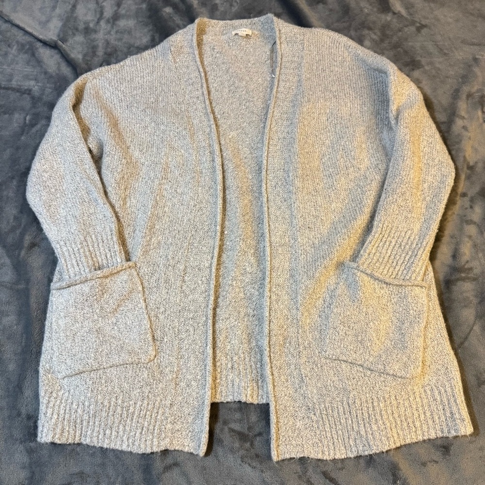 Debut Light Gray Open-Front Cardigan
#1407